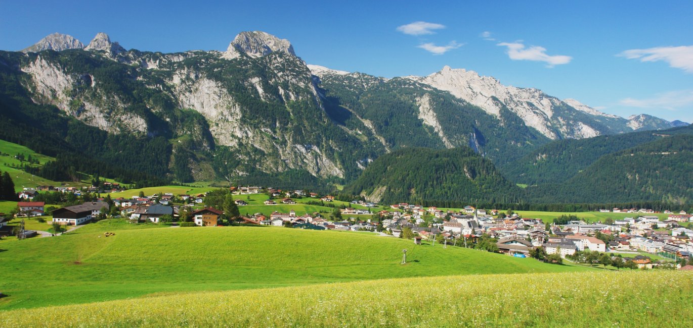 Blick auf das Tennengebirge und Abtenau © milda79-fotolia.com