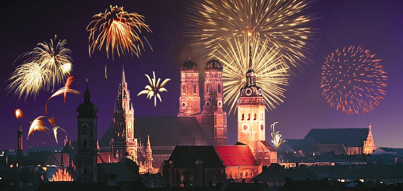 Feuerwerk über München