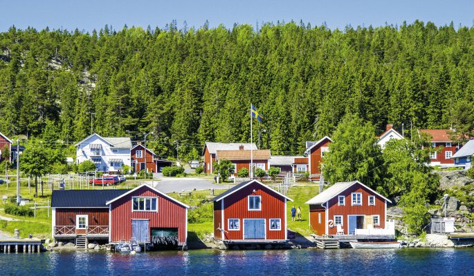Schwedisches Dorf in Höga Kusten © visualpower - stock.adobe.com