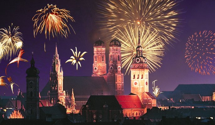 Feuerwerk über München
