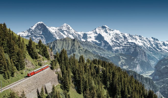 Schynige Platte Bahn Eiger Mönch Jungfrau © Jungfraubahnen 2019