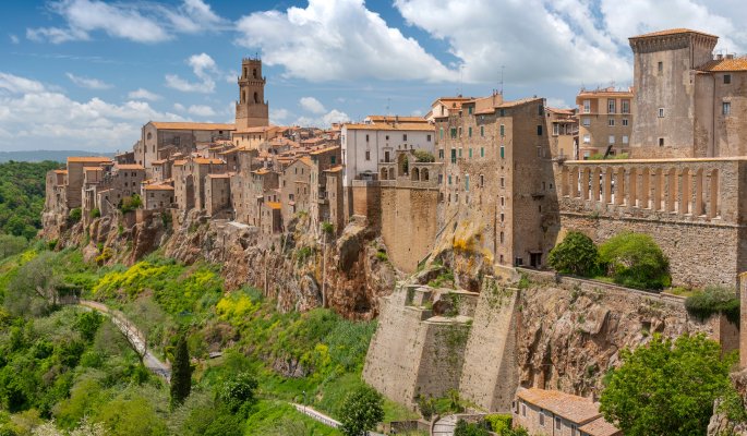 Panorama Pitigliano in der Toskana © Cezary Wojtkowski - stock.adobe.com