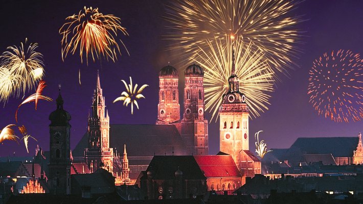 Feuerwerk über München